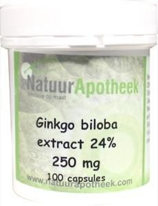Afbeelding van Natuurapotheek Ginkgo Biloba 24% 250mg, 100 capsules