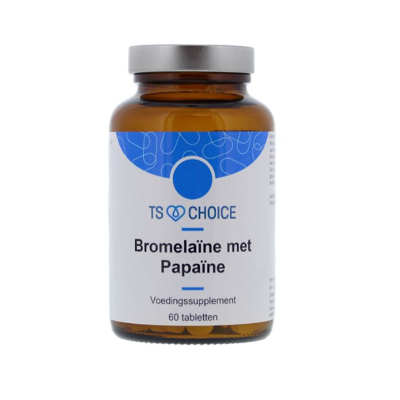 Afbeelding van Ts Choice Bromelaine met Papaine, 60 tabletten