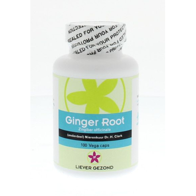 Afbeelding van Liever Gezond Ginger root / gember wortel 100 capsules
