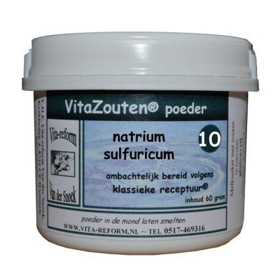 Afbeelding van Vitazouten Natrium Sulfuricum Poeder Nr. 10, 60 gram