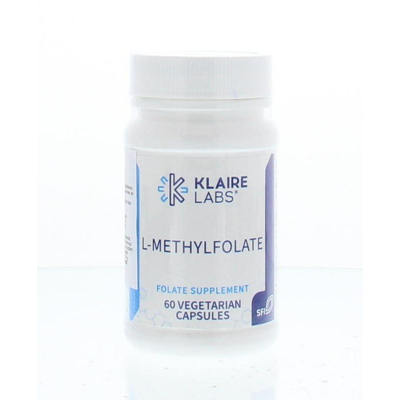 Afbeelding van Klaire Labs L methylfolaat, 60 Veg. capsules