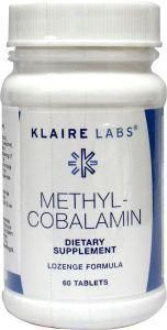 Afbeelding van Klaire Labs Methyl cobalamine 60 tabletten