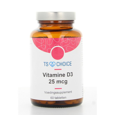 Afbeelding van TS Choice Vitamine D3 25 mcg Tabletten