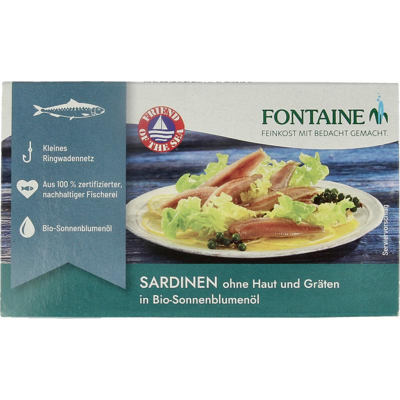 Afbeelding van Fontaine Sardines zonder huid en graat 120 g