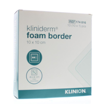 Afbeelding van Kliniderm Foam silicone border 10 x cm stuks