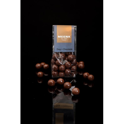 Afbeelding van Meenk Drop Chocolade, 150 gram