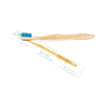 Afbeelding van Nordics Tandenborstel bamboe blauw 1 stuks