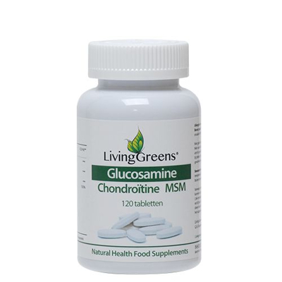 Afbeelding van Livinggreens Glucosamine Chondroitine Msm, 120 tabletten