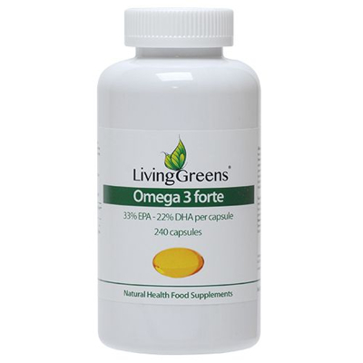 Afbeelding van Livinggreens Omega 3 visolie forte 240 capsules