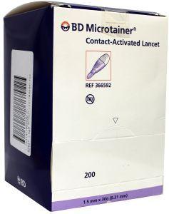 Afbeelding van Bd Microtainer Cal Lancet 592, 200 stuks