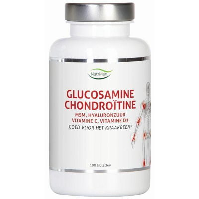Afbeelding van Nutrivian Glucosamine Chondroïtine Tabletten 100TB