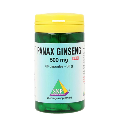 Afbeelding van SNP Panax ginseng 500 mg puur 60 capsules
