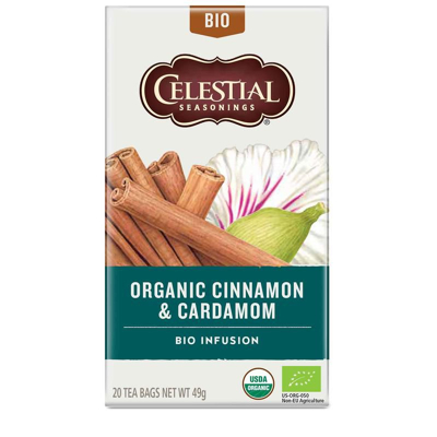 Afbeelding van Celestial Seasonings Organic Thee Cinnamon Cardamom 20ST
