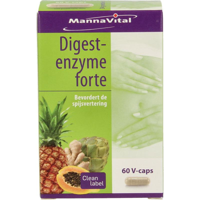 Afbeelding van MannaVital Digest enzyme Forte Vegacaps 60VCP