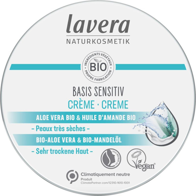 Afbeelding van Lavera Basis Sensitiv All round Creme Cream Bio Fr de, 150 ml