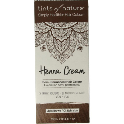 Afbeelding van Tints Of Nature Henna cream light brown semi permanent 70 ml