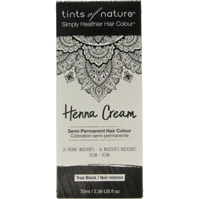 Afbeelding van Tints Of Nature Henna cream black semi permanent 70 ml