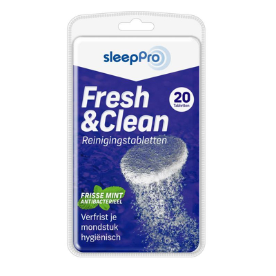 Afbeelding van Sleeppro Fresh &amp; clean reinigingstabletten 20 stuks