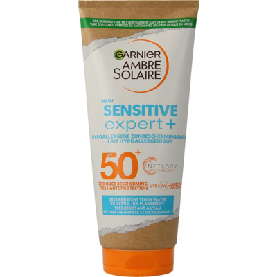 Afbeelding van Garnier Ambre Solaire Sensitive Expert+ Hypoallergene Zonnebrandmelk SPF 50+ 200 ml