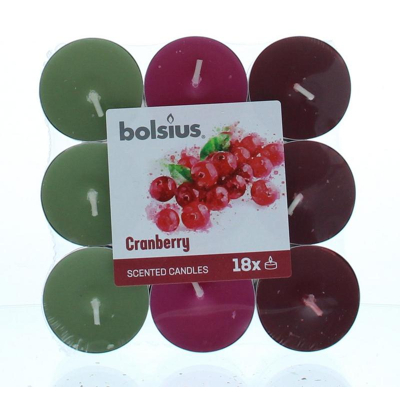 Afbeelding van Bolsius Geurtheelicht multi colour brick 18 cranberry stuks
