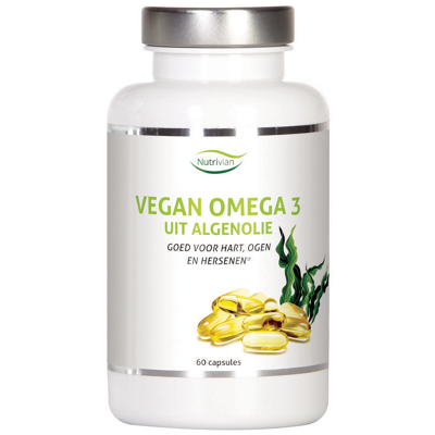Afbeelding van Nutrivian Vegan omega 3 uit algenolie 60 capsules