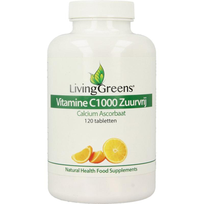 Afbeelding van Livinggreens Vitamine C 1000 Calcium Ascorbaat 120tb