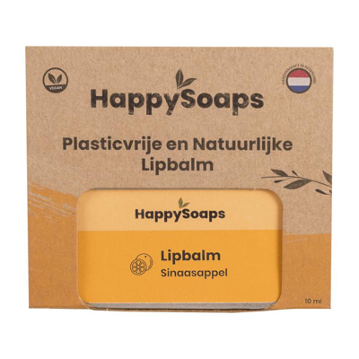 Afbeelding van HappySoaps Plasticvrije &amp; Natuurlijke Lipbalm Sinaasappel 10ml