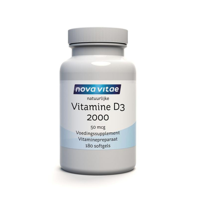 Afbeelding van Nova Vitae Vitamine D3 2000 50mcg 180sft