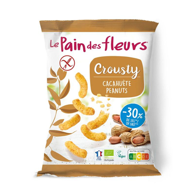 Afbeelding van Pain Des Fleurs Chips gepoft pinda 30% zout bio glutenvrij 75 g