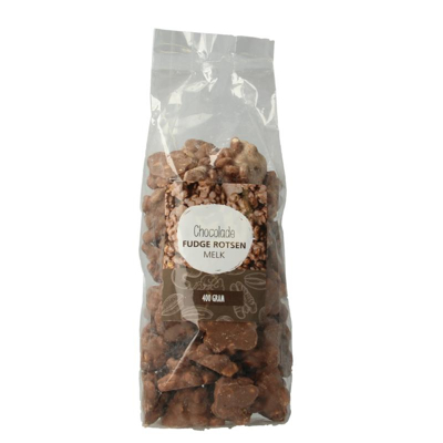 Afbeelding van Mijnnatuurwinkel Chocolade fudge rotsen melk 400 g