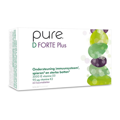 Afbeelding van Pure D Forte Plus, 60 Kauw tabletten