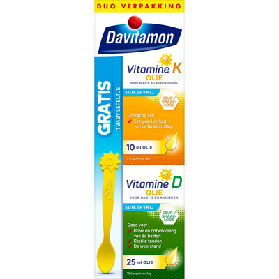 Afbeelding van Davitamon Baby Vitamine D &amp; K 25mcg, 35 ml