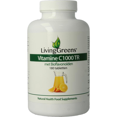 Afbeelding van Livinggreens Vitamine C 1000 mg TR 180 tabletten