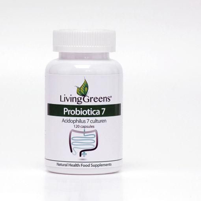 Afbeelding van Livinggreens Probiotica acidophilus 7 culturen 120 capsules