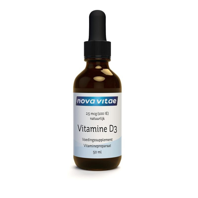 Afbeelding van Nova Vitae Vitamine D3 100IU druppel 50 ml