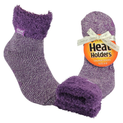 Afbeelding van Heat Holders Ladies lounge socks 4 8 lila mauve/cream 1 paar