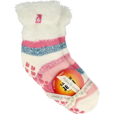 Afbeelding van Heat Holders Ladies Lounge Socks 4 8 37 42 Cream Stripe, 1paar