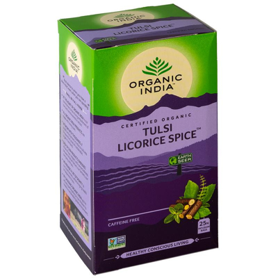 Afbeelding van Organic India Tulsi licorice spice thee bio 25 zakjes