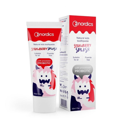 Afbeelding van Nordics Kids Toothpaste Probiotic Strawberry Splash, 50 ml