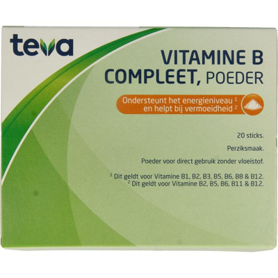 Afbeelding van Teva Vitamine B compleet poeder 20 sachets