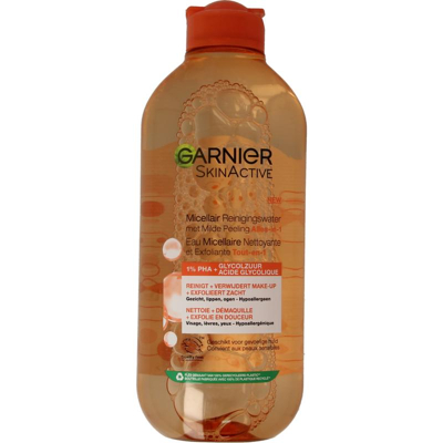 Afbeelding van 1+1 gratis: Garnier SkinActive Micellair Reinigingswater met Milde Peeling Alles in 1 400 ml