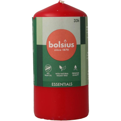 Afbeelding van Bolsius Stompkaars 120/58 delicate red 1 stuks