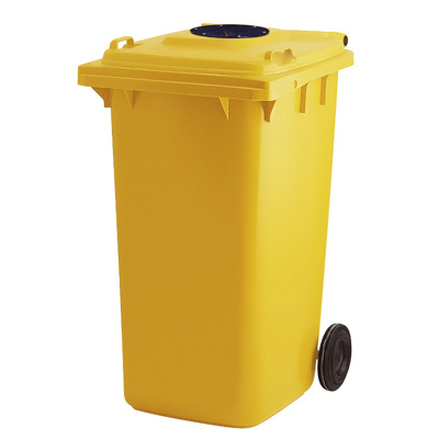Afbeelding van Container met glasrozet geel