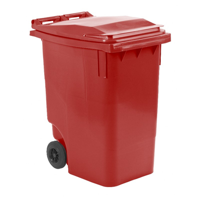 Afbeelding van Mini rolcontainer 360 liter rood