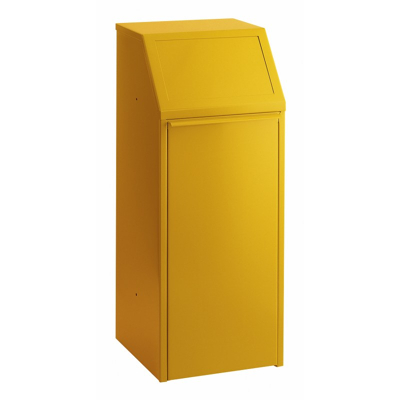 Afbeelding van Afvalbak met pushdeksel 70 ltr geel