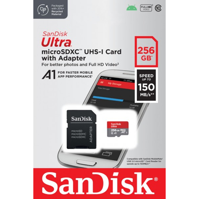 Afbeelding van SanDisk Ultra 256GB microSDXC