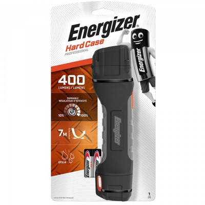 Afbeelding van Energizer zaklamp Hard Case, inclusief 4 AA batterijen, op blister