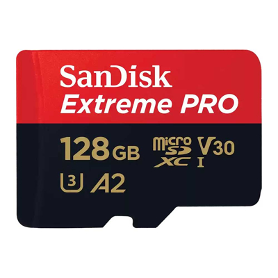 Afbeelding van SanDisk Extreme Pro MicroSDXC 128GB 200MB/s A2 V30 + SD Adapter