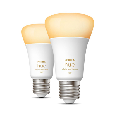 Afbeelding van Philips Hue White Ambiance Duo Pack E27 1100lm