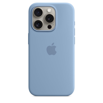 Afbeelding van Apple Silicone Case iPhone 15 Pro Winter Blue